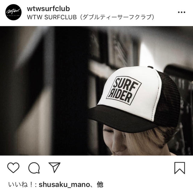 WTW(ダブルティー)のwtw surfclub メッシュキャップ (White/Black) メンズの帽子(キャップ)の商品写真