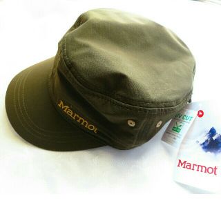 マーモット(MARMOT)のMarmot ワークキャップ  カーキ 新品(登山用品)