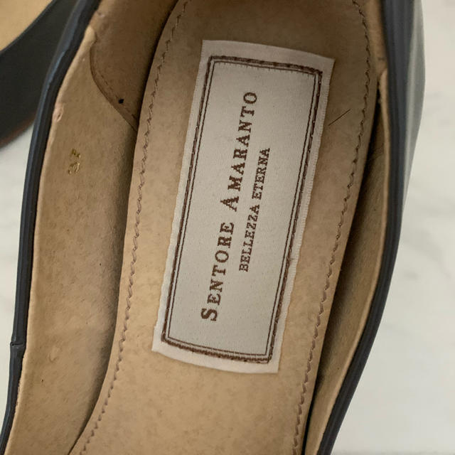 SENTOR AMARANTO セントレアマラント パンプス グレー　サイズ37 レディースの靴/シューズ(ハイヒール/パンプス)の商品写真