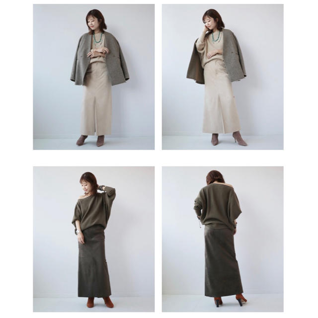 plage2020AW☆RIAMフェイクスエードSK☆プラージュ - ロングスカート