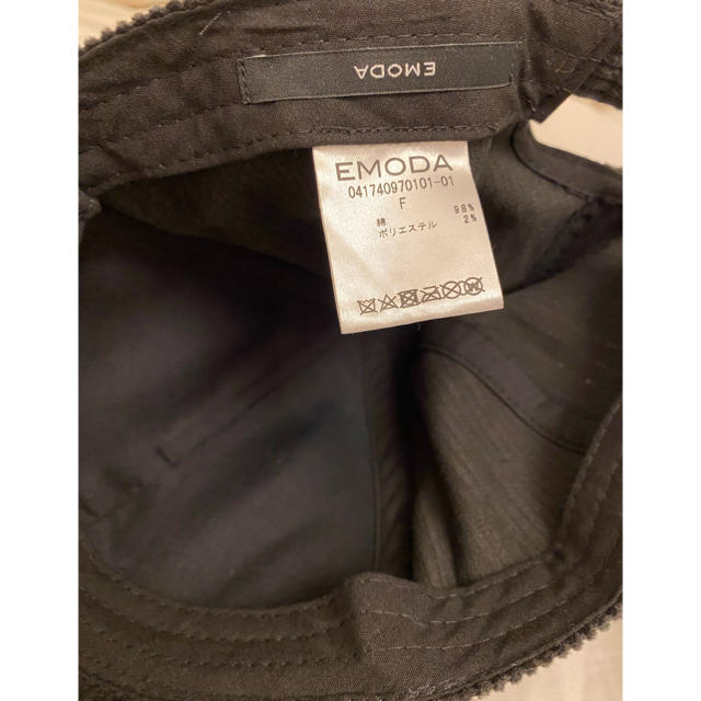 EMODA(エモダ)のEMODA💗コーデュロイキャップ レディースの帽子(キャップ)の商品写真