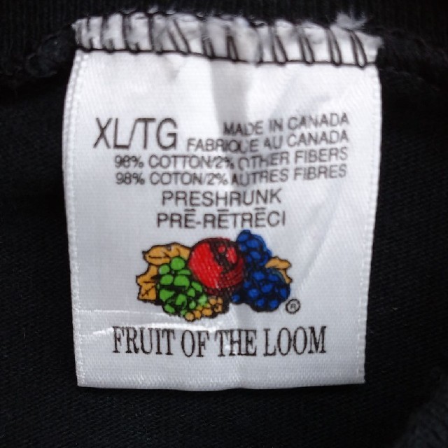 VINTAGE FRUIT OF THE LOOM カナダ製 ロンT XL 3