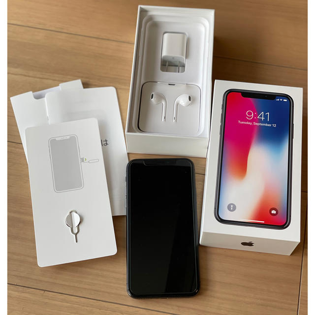 値下げ】iPhoneX 256GB SIMフリー 動作不具合なし 年末の