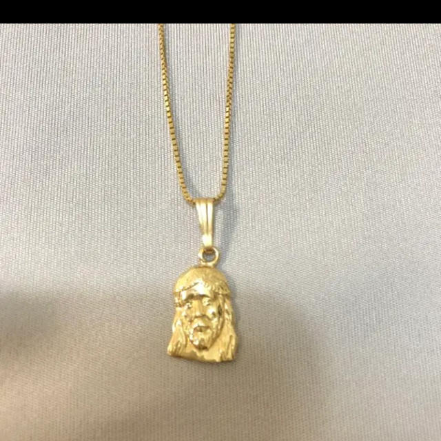 Supreme Mini Jesus Piece 14k Gold ネックレス-