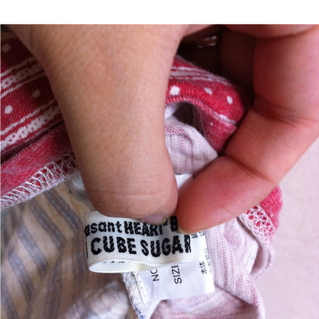 CUBE SUGAR(キューブシュガー)のCUBE SUGAR★前後着用tee レディースのトップス(Tシャツ(半袖/袖なし))の商品写真