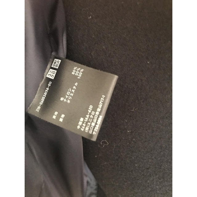 UNIQLO(ユニクロ)のユニクロ＋J トレンチPコート ネイビー　Mサイズ レディースのジャケット/アウター(トレンチコート)の商品写真