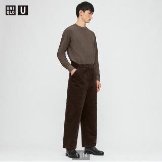 ユニクロ(UNIQLO)のUNIQLO U ユニクロユー コーデュロイワイドワークパンツ新品(ワークパンツ/カーゴパンツ)