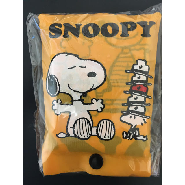 SNOOPY(スヌーピー)の限定　スヌーピー　ポーチ付きエコバック　オレンジ レディースのバッグ(エコバッグ)の商品写真