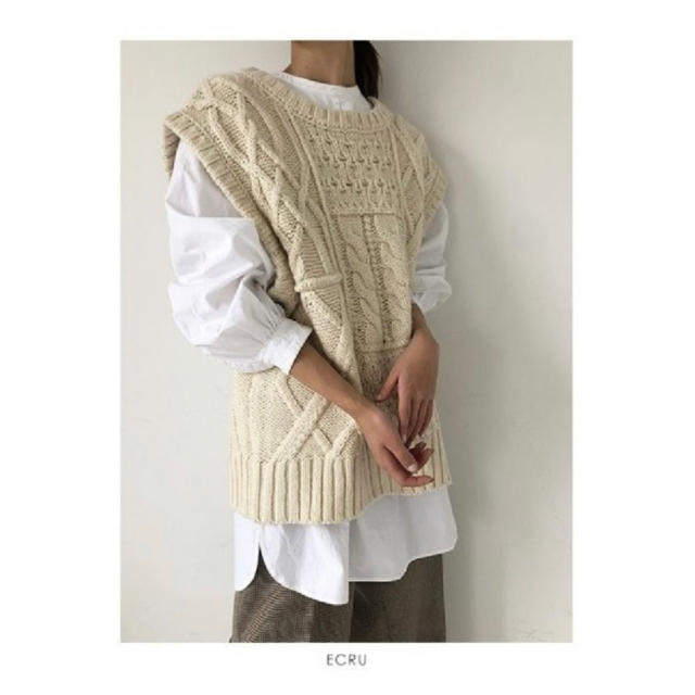 TODAYFUL ケーブルニットベスト cable knit vest
