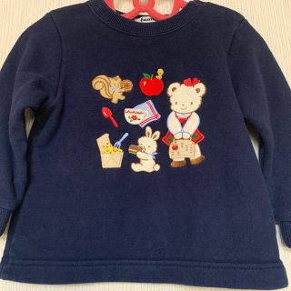 ファミリア(familiar)のファミリア　トレーナー　90センチ　リアちゃん(Tシャツ/カットソー)