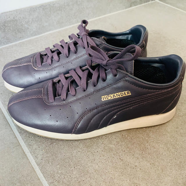 激レア‼️JILSANDER✖️PUMA 革スニーカー　パープル