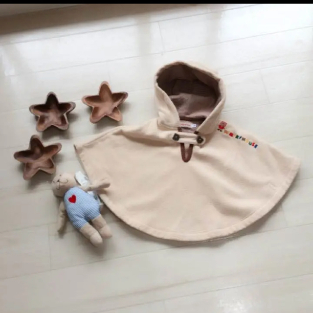 mikihouse(ミキハウス)のミキハウス　ポンチョ キッズ/ベビー/マタニティのベビー服(~85cm)(カーディガン/ボレロ)の商品写真