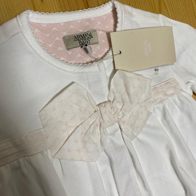 Armani(アルマーニ)のSaaayooo様専用　新品　タグ付き　アルマーニベビー　ロンパース キッズ/ベビー/マタニティのベビー服(~85cm)(ロンパース)の商品写真