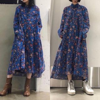 イザベルマランエトワール　花柄シフォンワンピース