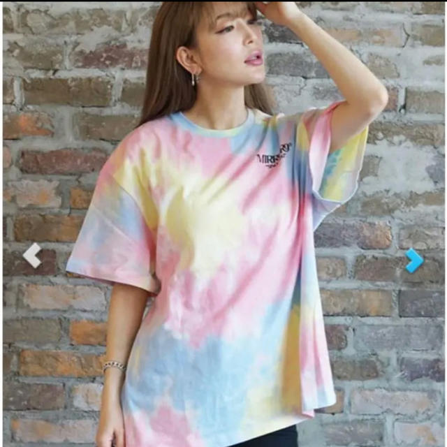 ミラーナインダイダイ柄Tシャツ