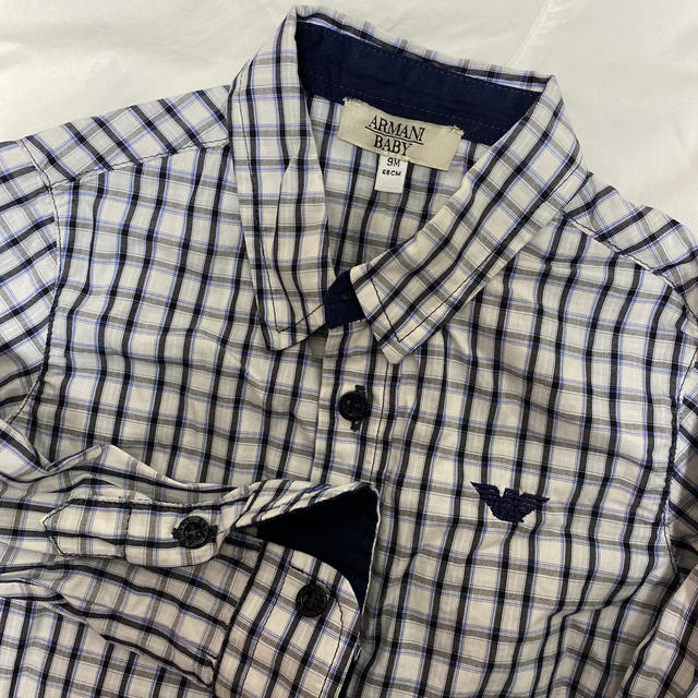 Armani(アルマーニ)の即発送SALE中様専用　アルマーニベビー　3着セット　シャツ　ワイシャツ キッズ/ベビー/マタニティのベビー服(~85cm)(シャツ/カットソー)の商品写真