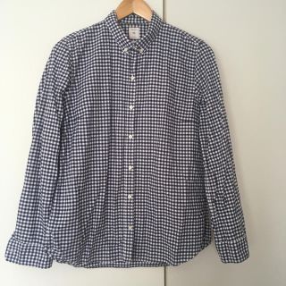 ギャップ(GAP)のGAP   ネイビーギンガムチェック　シャツ(シャツ/ブラウス(長袖/七分))