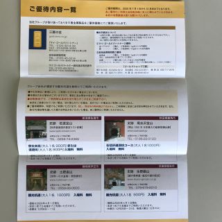 三菱マテリアル　株主優待　観光坑道無料(その他)