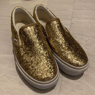 ヴァンズ(VANS)のVANS ゴールドラメ　スリッポン(スニーカー)