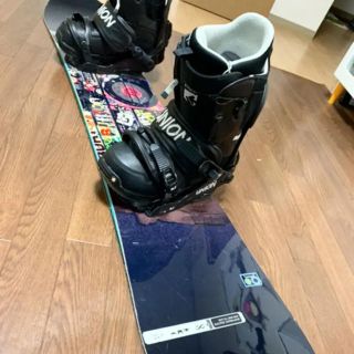 バートン(BURTON)のBURTONスノーボード　UNIONビンディング付き　3点セット(ボード)