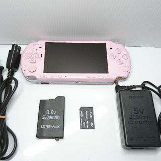 プレイステーションポータブル(PlayStation Portable)の「良品」PSP3000 ピンク(携帯用ゲーム機本体)