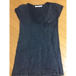 ザラ(ZARA)のロング丈Ｔシャツ(Tシャツ(半袖/袖なし))