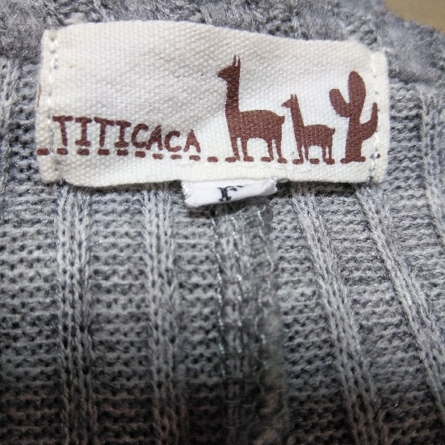 titicaca(チチカカ)のTITICACA'  冬物暖かい  A*ラインワンピース   フリーサイズ レディースのワンピース(ひざ丈ワンピース)の商品写真