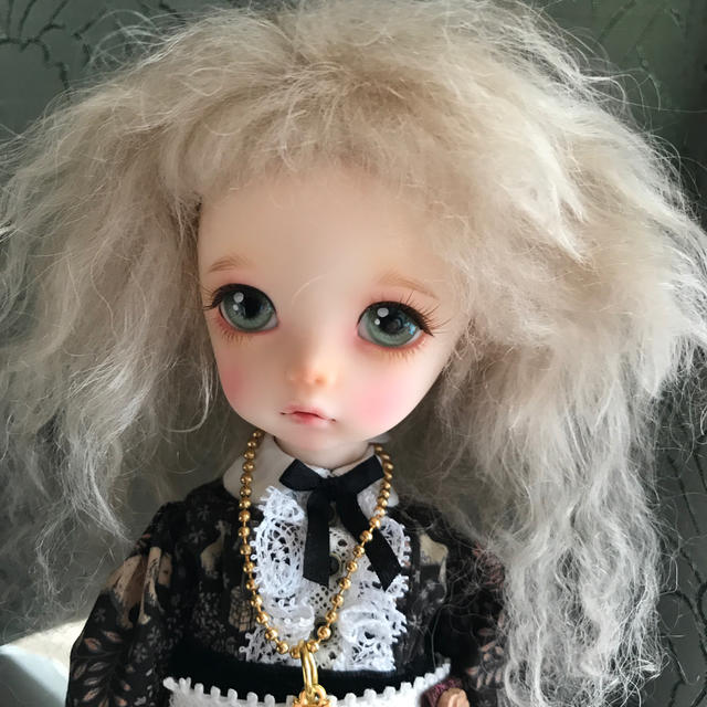 羊毛ウィッグ  6~7インチ ハンドメイドのぬいぐるみ/人形(人形)の商品写真