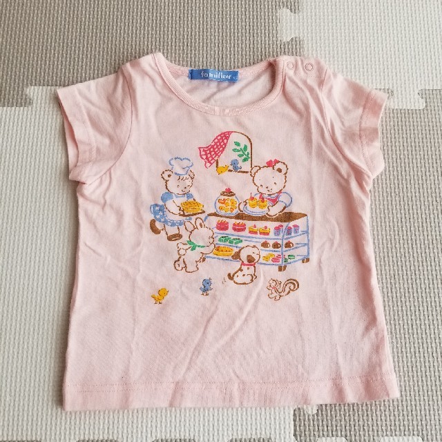 familiar(ファミリア)のfamiliar(ファミリア)半袖Tシャツ　80cm キッズ/ベビー/マタニティのベビー服(~85cm)(Ｔシャツ)の商品写真