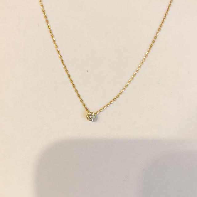 アガット　シークレットセッティング　ダイヤモンドネックレス　0.1ct k18