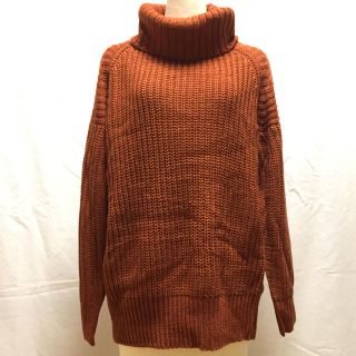 ダブルクローゼット(w closet)の新品☆未使用 畦編み タートルニット ダブルクローゼット　オフショルダー(ニット/セーター)