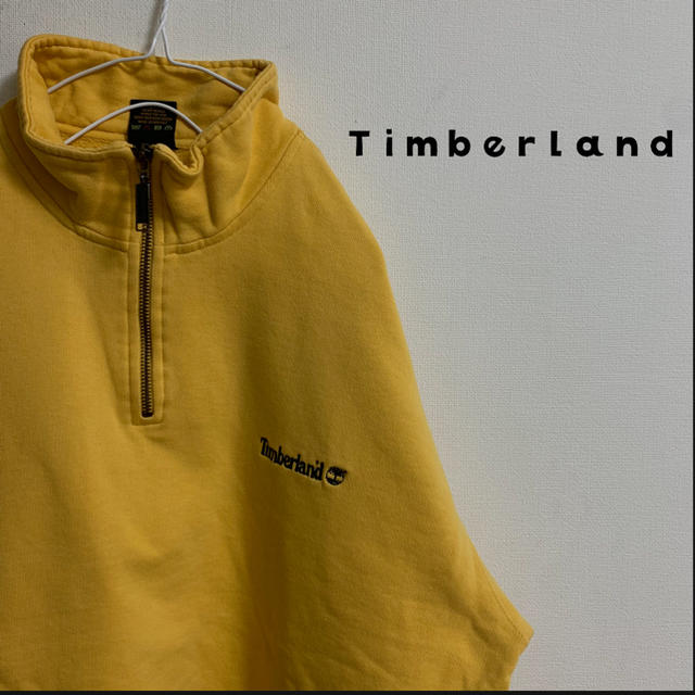 Timberland(ティンバーランド)のTimberland 黄色 ハーフジップスウェット メンズのトップス(スウェット)の商品写真