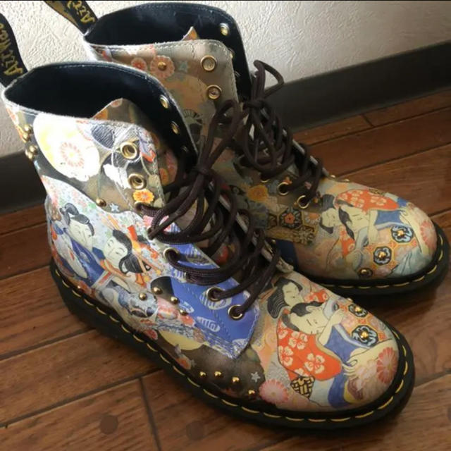 メンズDr.Martens マーチン　浮世絵　ブーツ