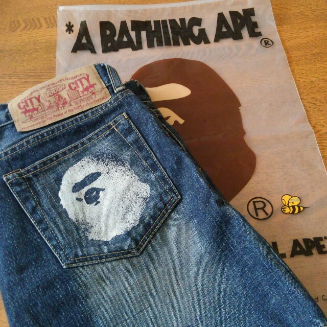 A BATHING APEデニムスカート A BATHING APEデニムスカート