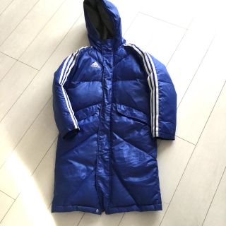 adidas - アディダスロングダウンコートベンチコート140cm大き目