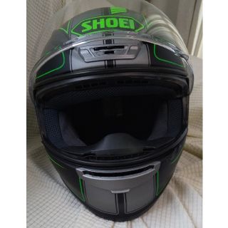 SHOEI NXR Flagger ブラックグリーン(ヘルメット/シールド)