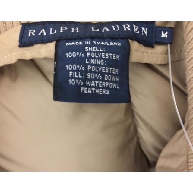 Ralph Lauren(ラルフローレン)のkalaさま専用‼️ラルフローレン　ダウンベスト　ベージュ　 レディースのジャケット/アウター(ダウンベスト)の商品写真