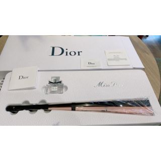 ディオール(Dior)のDiorノベルティ　扇子　ミスディオール　クリスマス(ノベルティグッズ)