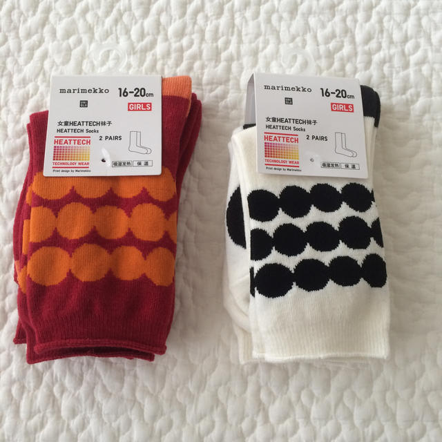 marimekko(マリメッコ)の【新品】UNIQLO マリメッコ 靴下 4足 キッズ/ベビー/マタニティのこども用ファッション小物(靴下/タイツ)の商品写真