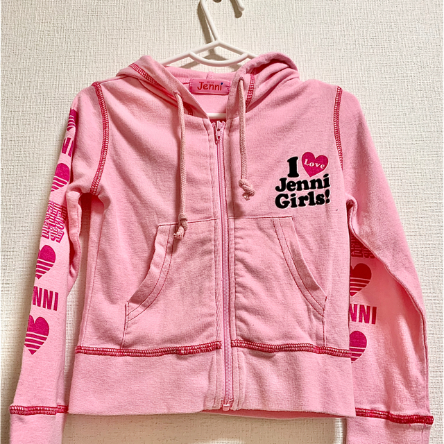 JENNI(ジェニィ)のシスタージェニィ　パーカー　100㎝ キッズ/ベビー/マタニティのキッズ服女の子用(90cm~)(Tシャツ/カットソー)の商品写真