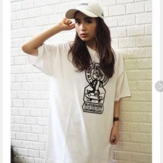 ジェイダ(GYDA)のr♡mamaさん専用 GYDA スケートバニー BIG Tシャツ ホワイト(Tシャツ(半袖/袖なし))