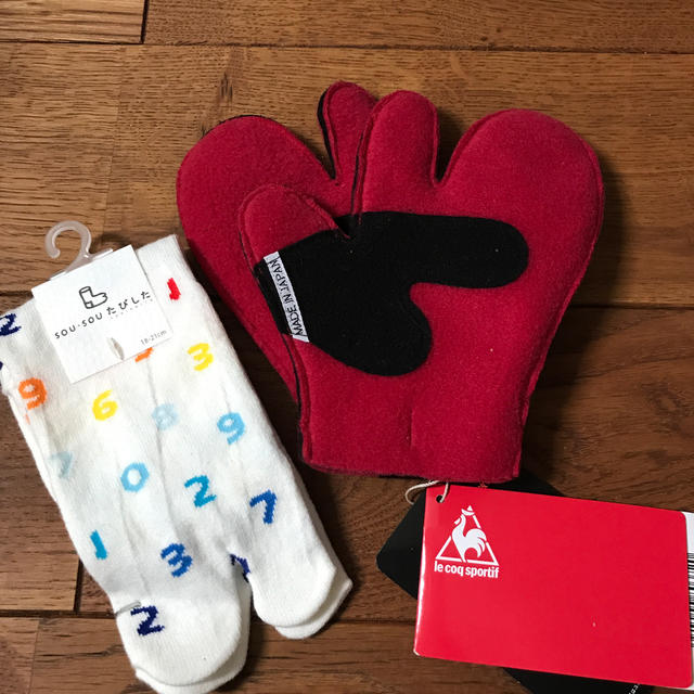 sou sou キッズ靴下、手袋セット propar.com.ar