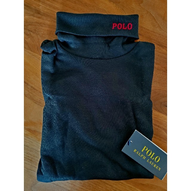 POLO RALPH LAUREN(ポロラルフローレン)の【Ralph Lauren】リブド コットンブレンド タートルネック キッズ/ベビー/マタニティのキッズ服女の子用(90cm~)(Tシャツ/カットソー)の商品写真