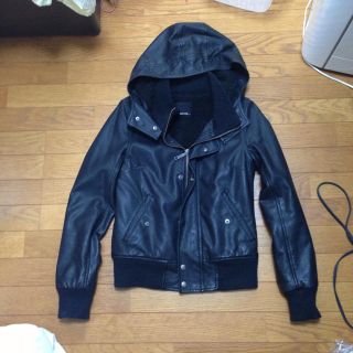 マウジー(moussy)のマウジー♡フェイクレザーブルゾン(ブルゾン)