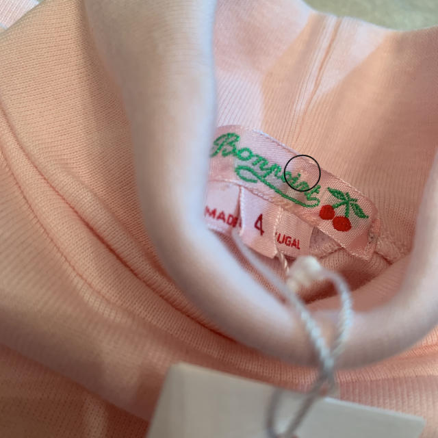 Bonpoint(ボンポワン)のボンポワン タートルネック 4a ピンク キッズ/ベビー/マタニティのキッズ服女の子用(90cm~)(Tシャツ/カットソー)の商品写真