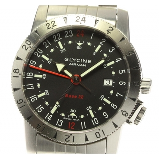グリシン(GLYCINE)のグリシン エアマン Base22 GMT 3887 自動巻き メンズ 【中古】(腕時計(アナログ))
