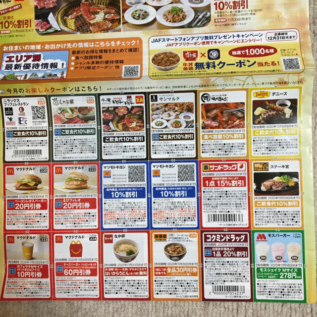 Jaf クーポン 11月号 の通販 By ダヤン S Shop ラクマ Jaf クーポン 11月号 の通販 By ダヤン S Shop ラクマ