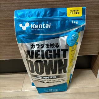 ケンタイ(Kentai)のkentai ウェイトダウン ソイプロテイン バナナ風味 1kg(プロテイン)