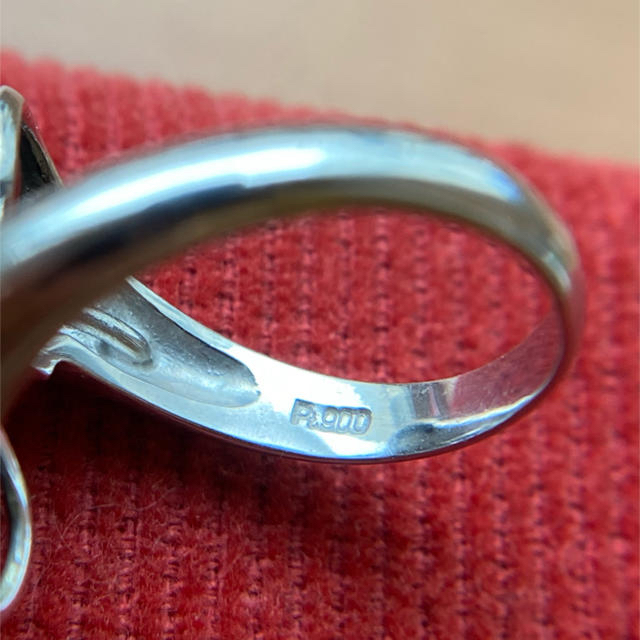 本真珠 黒蝶真珠 プラチナ ダイヤ リング 指輪  レディースのアクセサリー(リング(指輪))の商品写真
