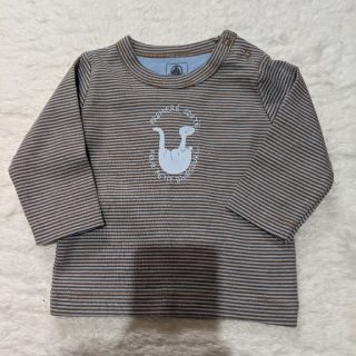 プチバトー(PETIT BATEAU)のタグ付き。プチバトー　カットソー67cm(シャツ/カットソー)